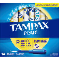 Tampax Tampons, Regular, Unscented - 36 Each 