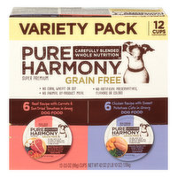 Pure Harmony Dog Food, Grain Free, Super Premium, Variety Pack - 12 Each 