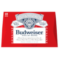 Budweiser Beer, Lager - 18 Each 