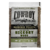 Cowboy Barbeque Pellets, Hickory Wood - 20 Pound