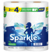 Sparkle Paper Towels, Double Rolls - 2 Each