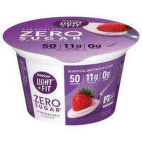 Dannon Yogurt, Zero Sugar, Strawberry Flavored