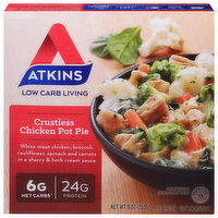 Atkins Chicken Pot Pie, Crustless