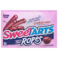 Sweetarts Candy, Cherry Punch, Soft & Chewy, Ropes, Share Pack - 3.5 Ounce 