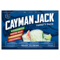 Cayman Jack Cocktails, Variety Pack - 12 Each