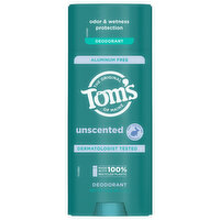 Tom's of Maine Deodorant, Unscented, Aluminum Free