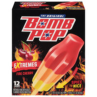 Bomb Pop Pops, Fire Cherry, Extremes - 12 Each 