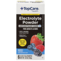 TopCare Electrolyte Powder, Advantage Care+, Berry Frost - 6 Each 