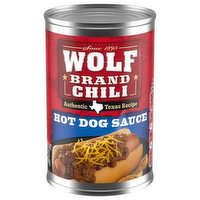 Wolf Hot Dog Sauce, Chili - 14 Ounce 