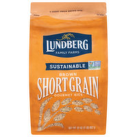 Lundberg Family Farms Rice, Gourmet, Short Grain, Brown, Sustainable - 32 Ounce 