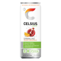 Celsius Energy Drink, Orange Pomegranate, Sparkling - 12 Fluid ounce 