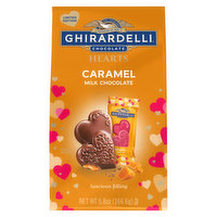 Ghirardelli Milk Chcolate, Hearts, Caramel - 5.8 Ounce 