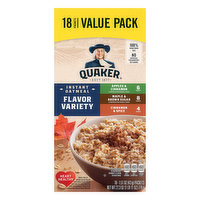 Quaker Instant Oatmeal, Flavor Variety, Value Pack, 18 Pack