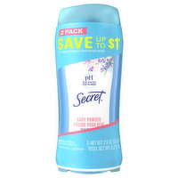 Secret Antiperspirant/Deodorant, Baby Powder, Invisible Solid, 2 Pack - 2 Each 