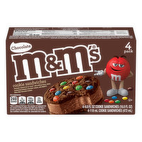 M&M's Cookie Sandwiches, Chocolate, 4 Pack - 4 Each 