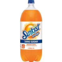 Sunkist Soda, Zero Sugar, Orange - 2.1 Quart 