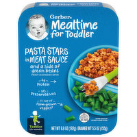 Gerber Pasta Stars in Meat Sauce, Toddler, 12+ Months - 6.8 Ounce 