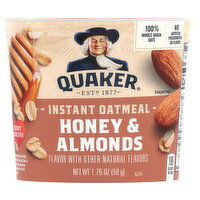Quaker Instant Oatmeal, Honey & Almonds - 1.76 Ounce 