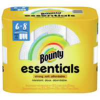 Bounty Paper Towels, Select-A-Size, White, Big Rolls, 2-Ply - 6 Each