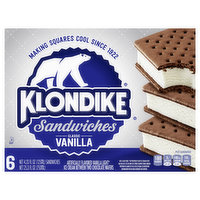 Klondike Ice Cream Sandwiches, Classic Vanilla - 6 Each 