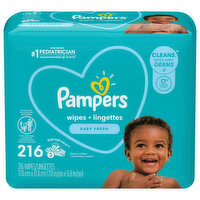 Pampers Wipes, Baby Fresh, Pop-Top Packs