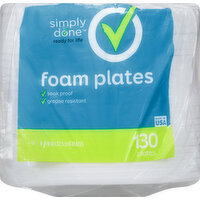 Simply Done Foam Plates, 8-7/8 Inch