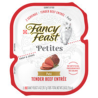 Fancy Feast Cat Food, Gourmet, Tender Beef Entree, Pate - 2 Each 
