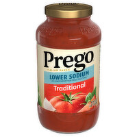 Prego Italian Sauce, Lower Sodium, Traditional - 23.5 Ounce 