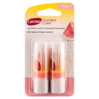 Carmex Lip Balm, with Colloidal Oatmeal, Watermelon Blast - 2 Each 