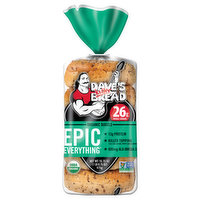 Dave's Killer Bread Bagels, Organic, Epic Everything - 16.75 Ounce