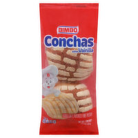 Bimbo Conchas, Vanilla Flavored - 4.23 Ounce 