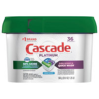 Cascade Dishwasher Detergent, Fresh Scent, ActionPacs - 36 Each