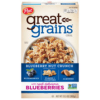 Great Grains Cereal, Blueberry Nut Crunch - 13.5 Ounce 