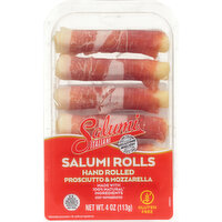 Salumi Italiani Salumi Rolls, Prosciutto & Mozzarella, Hand Rolled - 4 Ounce 