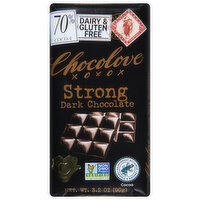 Chocolove Dark Chocolate, Strong - 3.2 Ounce 