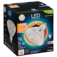 GE Light Bulb, LED, Warm White, 7 Watts - 1 Each