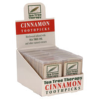 Tea Tree Therapy Toothpicks, Cinnamon - 1 Each 