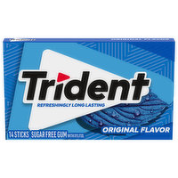 Trident Gum, Sugar Free, Original Flavor - 14 Each 