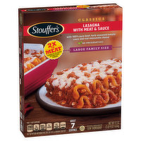 Stouffer's Lasagna, with Meat & Sauce, Classics, Large Family Size - 57 Ounce