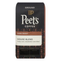 Peets Coffee House Blend Dark Roast Ground Coffee - 12 Ounce 