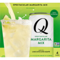 Q Margarita Mix, Spectacular, Lime Juice and Agave - 4 Each 