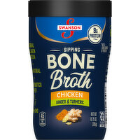 Swanson Bone Broth, Chicken, Ginger & Turmeric, Sipping - 10.75 Ounce 
