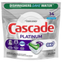 Cascade Dishwasher Detergent, Fresh Scent, Oxi - 7.8 Ounce 