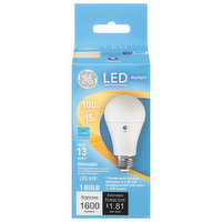 GE Light Bulb, LED, Daylight, 15 Watts - 1 Each 