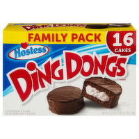 Hostess Cake, with Creamy Filling, Chocolate, Family Pack - 16 Each 
