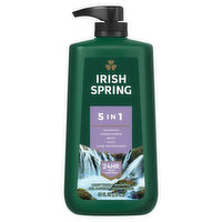 Irish Spring Body Wash + Shampoo, 5 in 1 - 30 Fluid ounce 