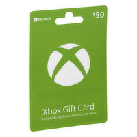 Xbox Gift Card, Xbox, $50 - 1 Each 