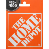 Home Depot Gift Card, $15-$500 - 1 Each 