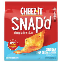 Cheez-It Cheesy Baked Snacks, Cheddar Sour Cream & Onion - 7.5 Ounce 