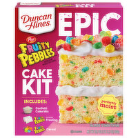 Duncan Hines Cake Kit, Fruity Pebbles - 28.5 Ounce 